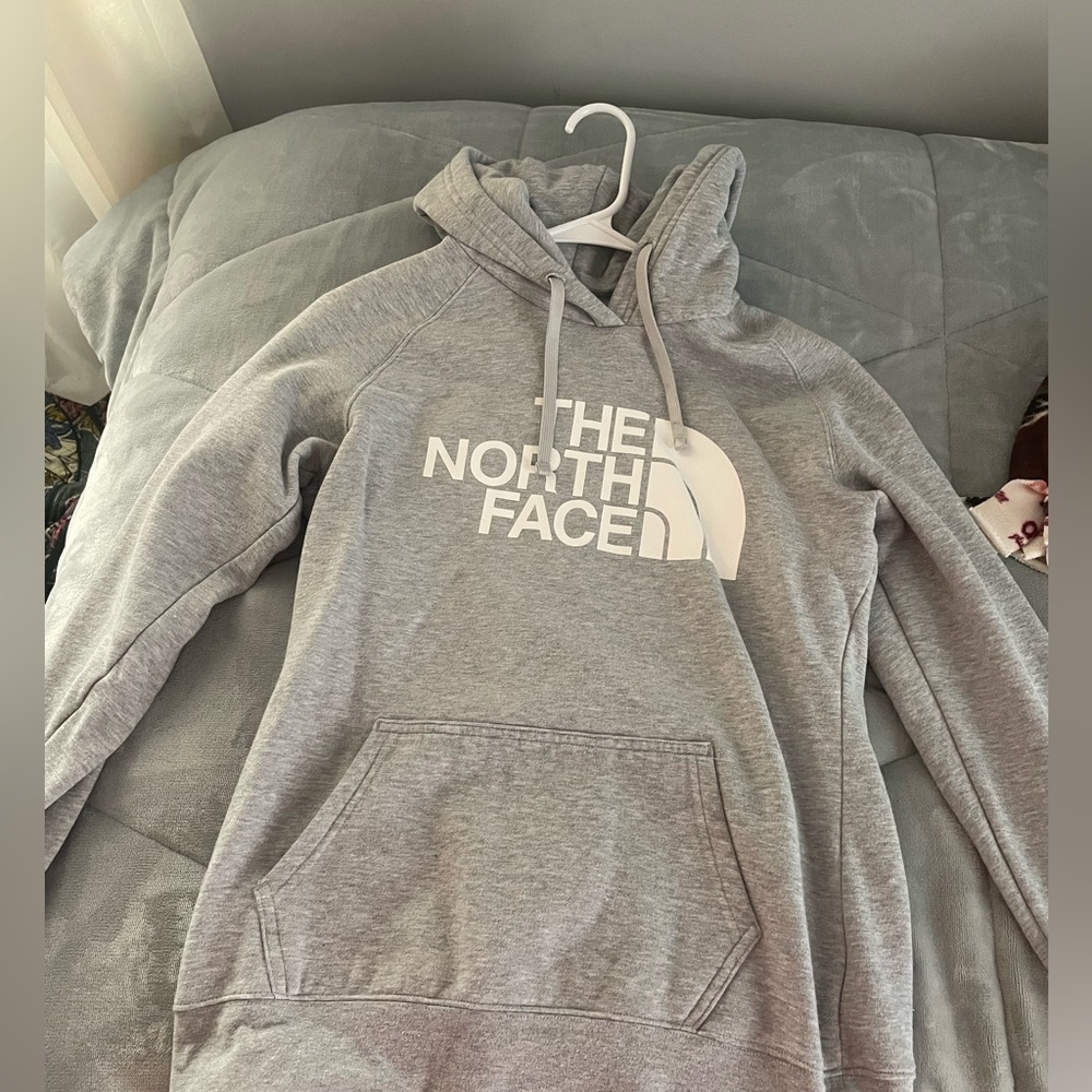 Gray North Face Hoodie